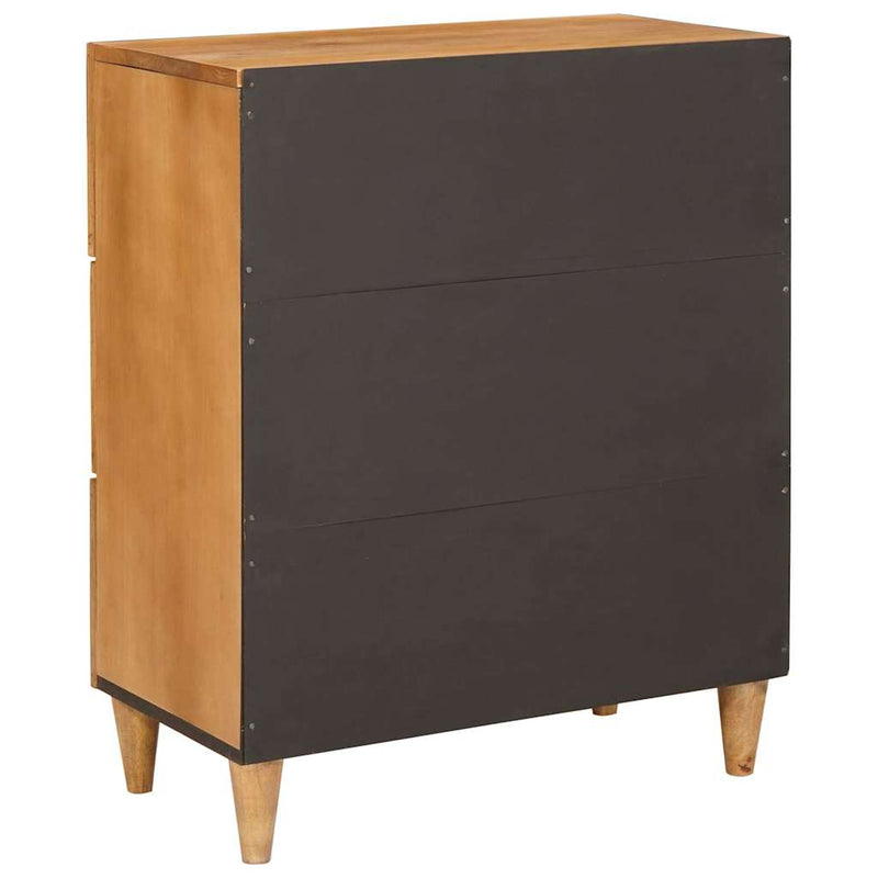 vidaXL Széf fiókkal Világosbarna 60 x 33 x 75 cm tömör mangófa