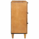 vidaXL Széf fiókkal Világosbarna 60 x 33 x 75 cm tömör mangófa