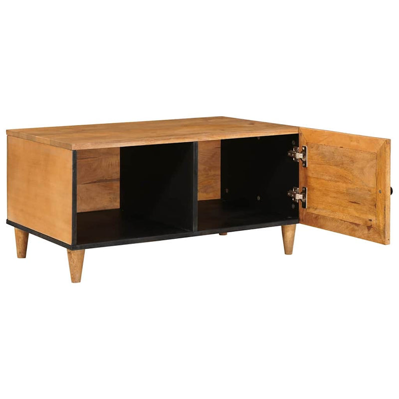 vidaXL Dohányzóasztal Világosbarna 80 x 50 x 40 cm tömör mangófa
