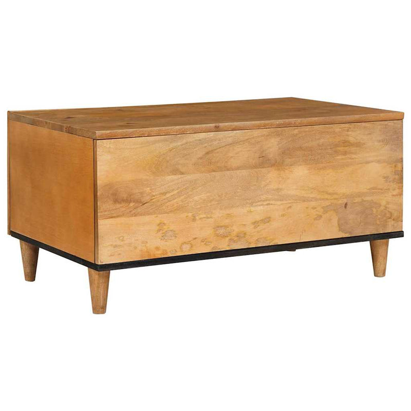 vidaXL Dohányzóasztal Világosbarna 80 x 50 x 40 cm tömör mangófa