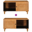 vidaXL Dohányzóasztal Világos Barna 80 x 50 x 40 cm Tömör akácfa