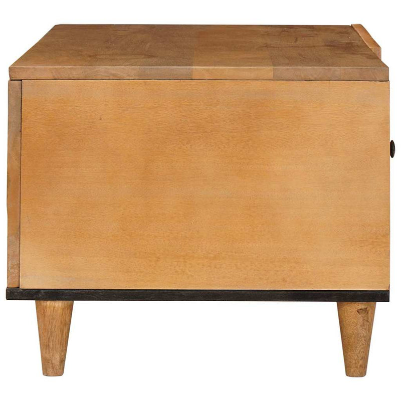 vidaXL Dohányzóasztal Világosbarna 80 x 50 x 40 cm tömör mangófa