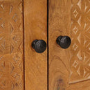 vidaXL Dohányzóasztal Világos Barna 80 x 50 x 40 cm Tömör akácfa