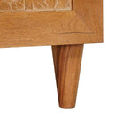 vidaXL Dohányzóasztal Világos Barna 80 x 50 x 40 cm Tömör akácfa