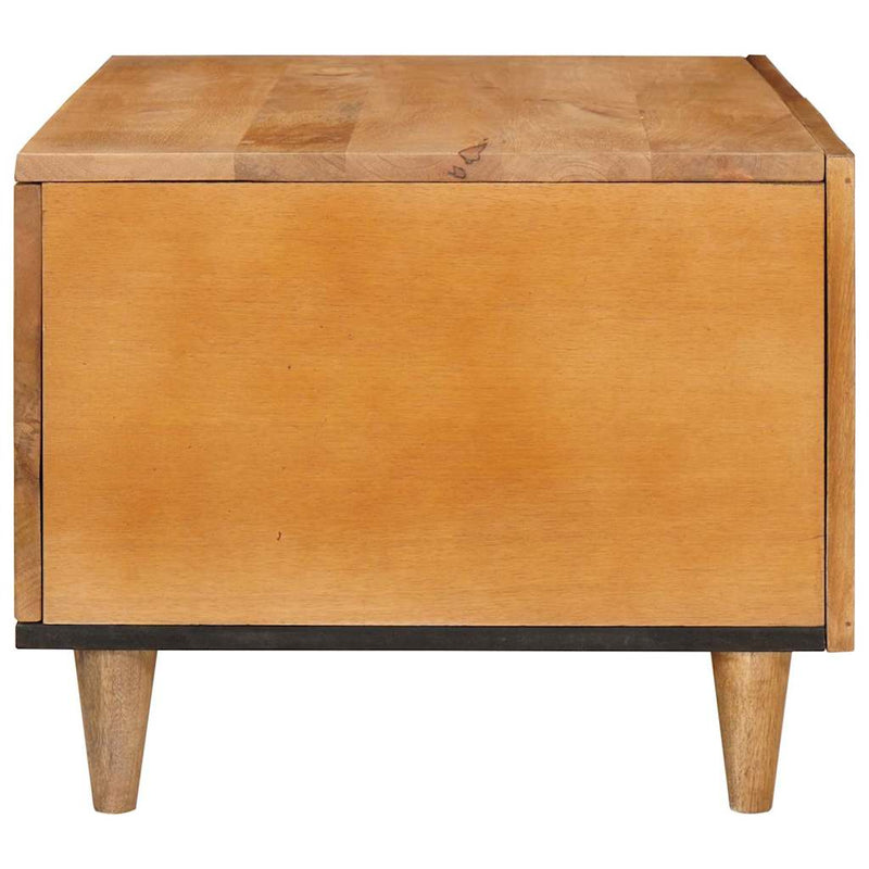 vidaXL Dohányzóasztal Világosbarna 80 x 50 x 40 cm tömör mangófa