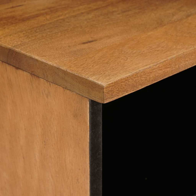 vidaXL Éjjeli asztal 2 pcs Világosbarna 40 x 33 x 46 cm tömör mangófa