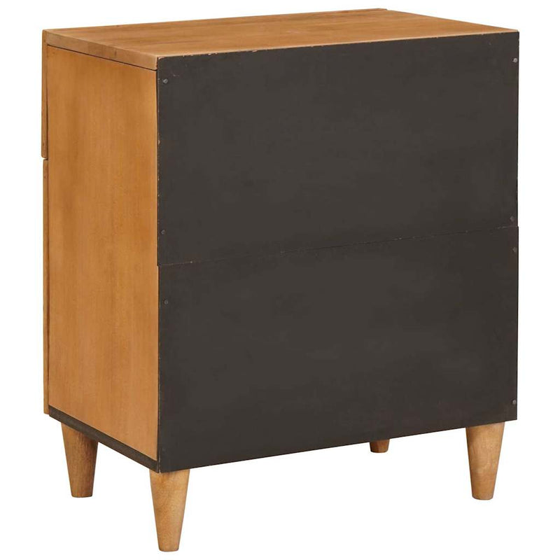 vidaXL Éjjeli asztal Világosbarna 50 x 33 x 60 cm tömör mangófa