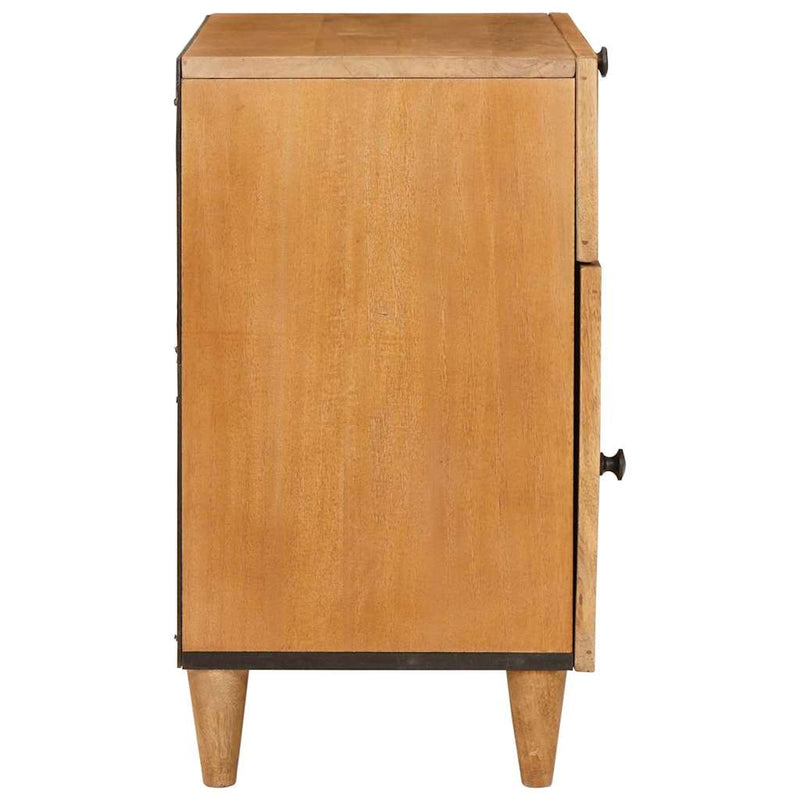 vidaXL Éjjeli asztal Világosbarna 50 x 33 x 60 cm tömör mangófa