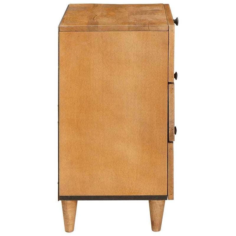 vidaXL Éjjeli asztal Világosbarna 50 x 33 x 60 cm tömör mangófa