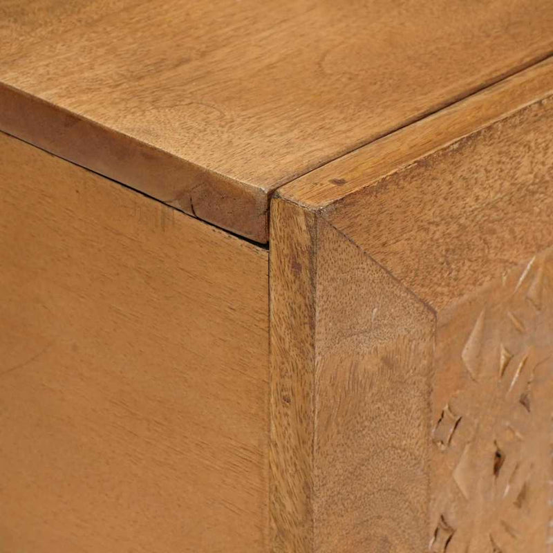 vidaXL Dohányzóasztal Világosbarna 100 x 54 x 40 cm tömör mangófa