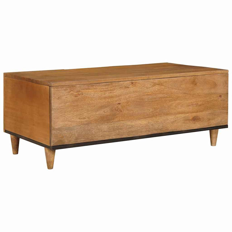 vidaXL Dohányzóasztal Világosbarna 100 x 54 x 40 cm tömör mangófa