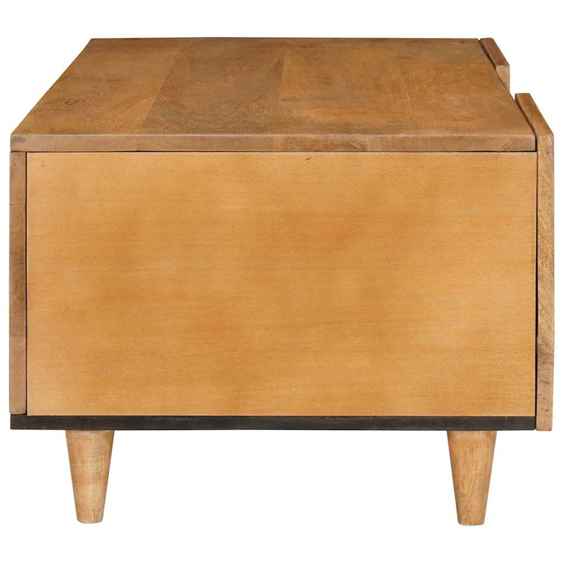 vidaXL Dohányzóasztal Világosbarna 100 x 54 x 40 cm tömör mangófa