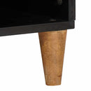 vidaXL TV szekrény fiókkal polcokkal 100 x 33 x 46 cm Tömör Mangófát