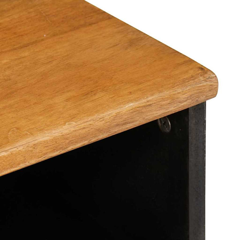 vidaXL TV szekrény fiókkal Világosbarna 80 x 33 x 46 cm tömör mangófa