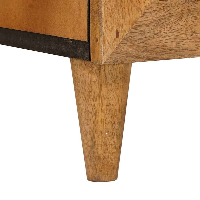 vidaXL Széf fiókkal Világosbarna 33,5 x 40 x 75 cm