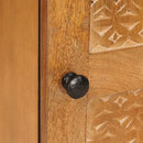 vidaXL Széf Világosbarna 33,5 x 40 x 75 cm