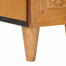 vidaXL Széf Világosbarna 33,5 x 40 x 75 cm