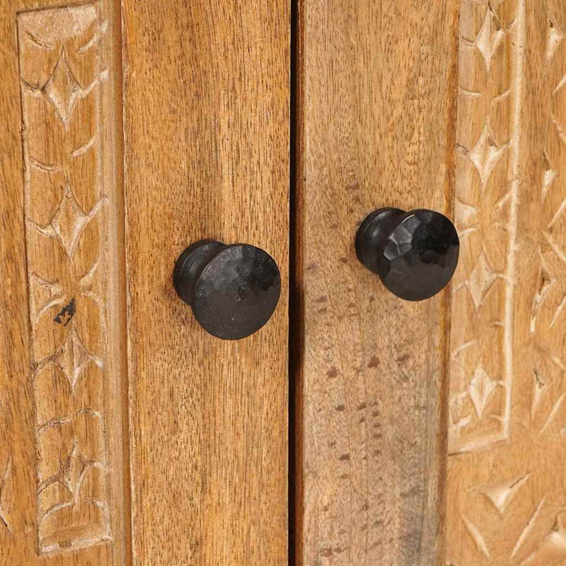 vidaXL Széf Világosbarna 33.5 x 60 x 75 cm