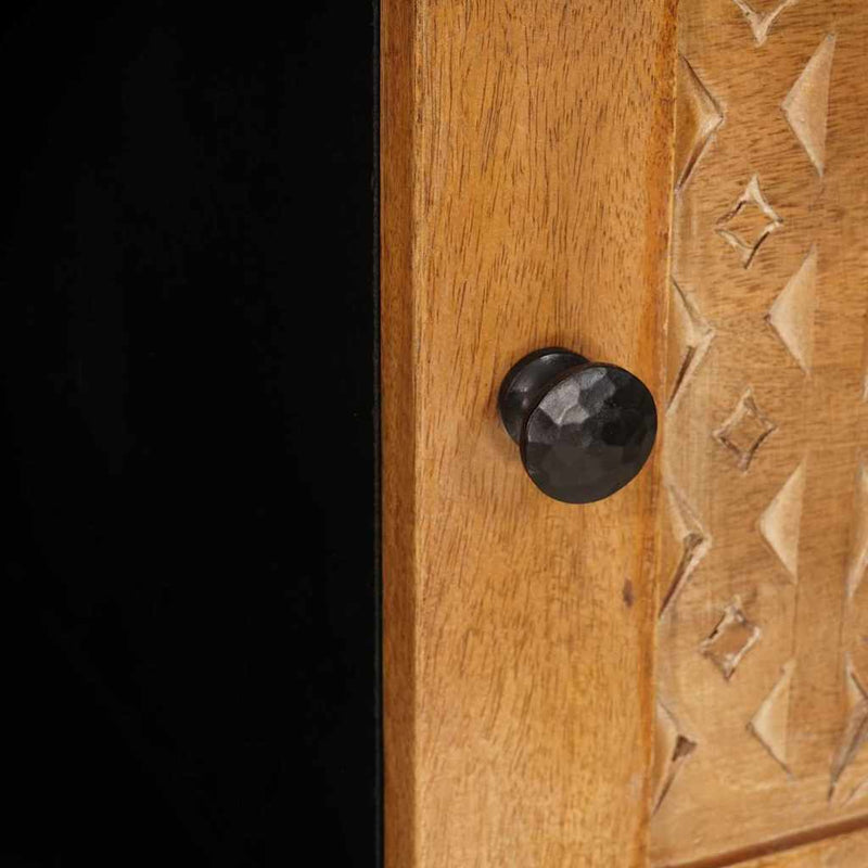 vidaXL Széf Világosbarna 33.5 x 80 x 75 cm