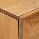 vidaXL Magasfiú polcokkal Világosbarna 40 x 33 x 110 cm tömör mangófa