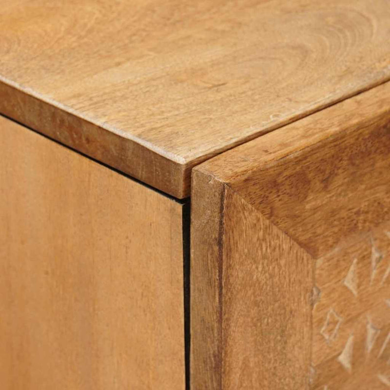 vidaXL Magasfiú polcokkal Világosbarna 40 x 33 x 110 cm tömör mangófa