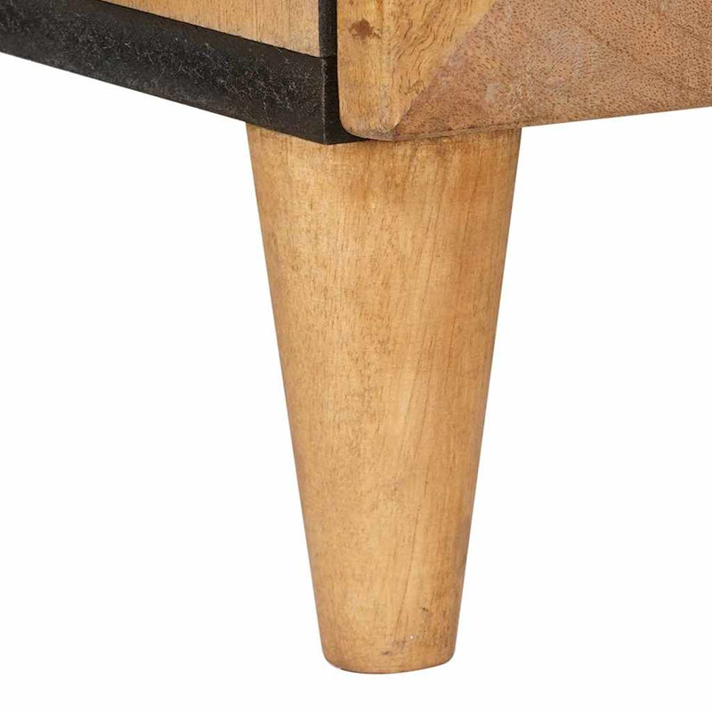 vidaXL Magasfiú polcokkal Világosbarna 40 x 33 x 110 cm tömör mangófa