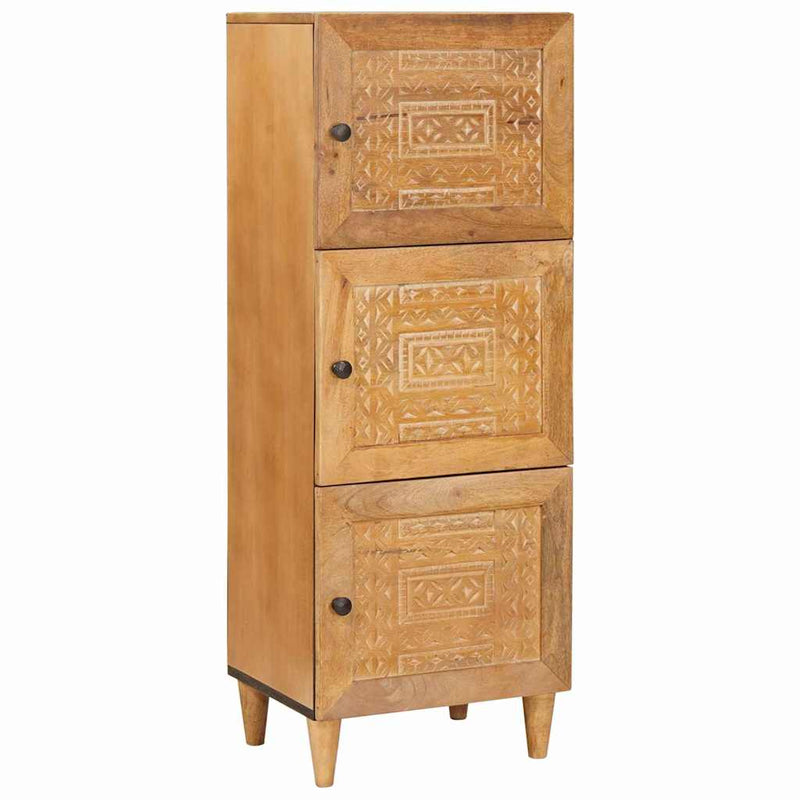 vidaXL Magasfiú polcokkal Világosbarna 40 x 33 x 110 cm tömör mangófa