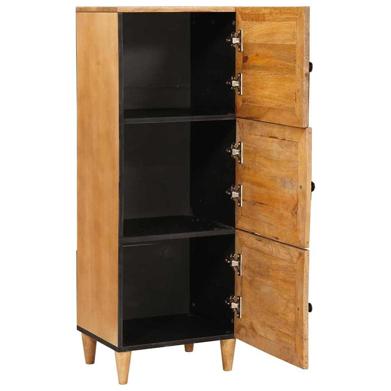 vidaXL Magasfiú polcokkal Világosbarna 40 x 33 x 110 cm tömör mangófa