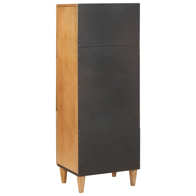 vidaXL Magasfiú polcokkal Világosbarna 40 x 33 x 110 cm tömör mangófa