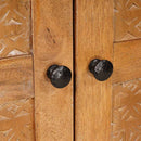 vidaXL Magasfiú fiókkal Világosbarna 60 x 33 x 100 cm tömör mangófa