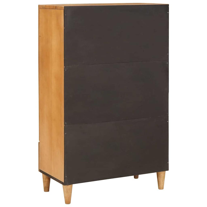 vidaXL Magasfiú fiókkal Világosbarna 60 x 33 x 100 cm tömör mangófa