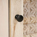 vidaXL Éjjeli asztal Bézs 40 x 33 x 46 cm tömör mangófa