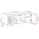 vidaXL TV egységek polcokkal tárolóval Fehér 105 x 33 x 46 cm Faanyag