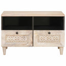 vidaXL TV egységek fiókkal polcokkal Fehér 70 x 33 x 46 cm Faanyag