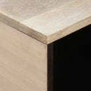 vidaXL Dohányzóasztal polcokkal Bézs 80 x 50 x 40 cm Tömör akácfa