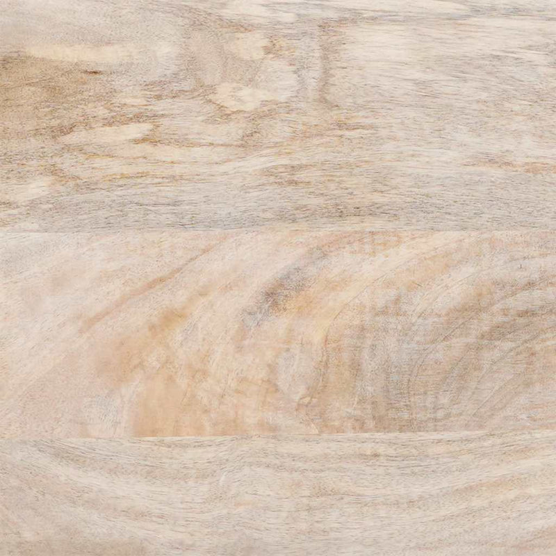 vidaXL Dohányzóasztal polcokkal Bézs 80 x 50 x 40 cm tömör mangófa