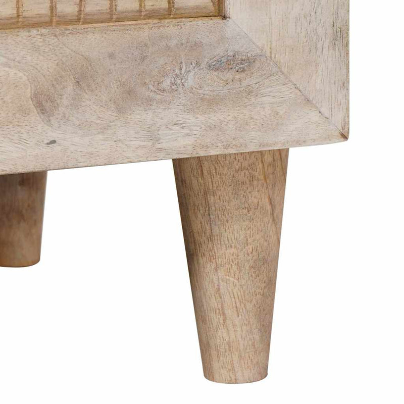 vidaXL Éjjeli asztal fiókkal 2 pcs Bézs 40 x 33 x 46 cm tömör mangófa