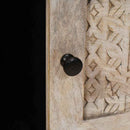 vidaXL Dohányzóasztal polcokkal Bézs 100 x 54 x 40 cm Tömör akácfa