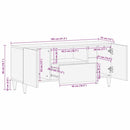 vidaXL TV egységek fiókkal polcokkal Fehér 105 x 33 x 46 cm Faanyag