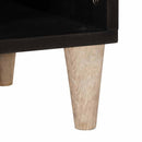 vidaXL TV szekrény Fehérre fehérített 100 x 33 x 46 cm Tömör Mangófát