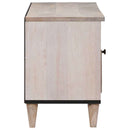 vidaXL TV szekrény Fehérre fehérített 100 x 33 x 46 cm Tömör Mangófát
