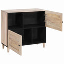 vidaXL Széf Fehérre fehérített 80 x 33 x 75 cm Tömör Mangófát