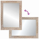 vidaXL Fürdőszobai tükör tükörrel Fehér 70 x 50 x 2,5 cm