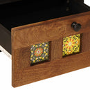 vidaXL Éjjeliszekrény 2 pcs Barna 40 x 33 x 46 cm Tömör Mangófát