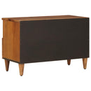 vidaXL Dohányzóasztal fiókkal Barna 80 x 54 x 40 cm Tömör Mangófát
