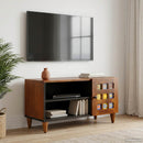 vidaXL TV szekrény tárolóval Dió 80 x 33 x 46 cm Tömör Mangófát