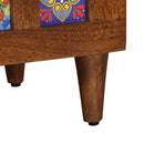 vidaXL Magasfiú fiókkal ajtóval Dió 60 x 33,5 x 100 cm Tömör Mangófát