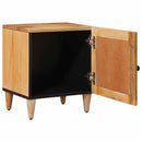 vidaXL Éjjeliszekrény 2 pcs Természetes 40 x 33 x 46 cm Tömör Mangófát