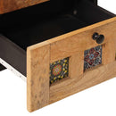 vidaXL Éjjeliszekrény 2 pcs Természetes 40 x 33 x 46 cm Tömör Mangófát
