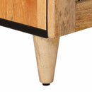 vidaXL Éjjeliszekrény 2 pcs Természetes 40 x 33 x 46 cm Tömör Mangófát